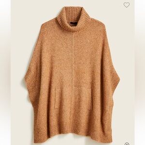 J. Crew Camel Poncho Sweater Camel XS-S NWT